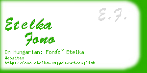 etelka fono business card